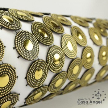 PASAMANERÍA ANCHA CADENETA CÍRCULOS PVC 105mm