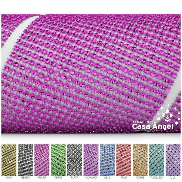 PASAMANERÍA CÍRCULOS STRASS 12cm