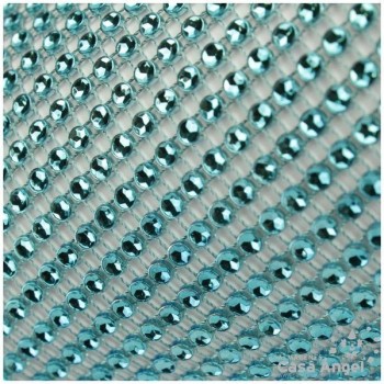 PASAMANERÍA CÍRCULOS STRASS 12cm