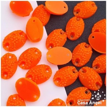 PIEDRA PLÁSTICA RUGOSA OVALADA 15mm BOLSA 50uds