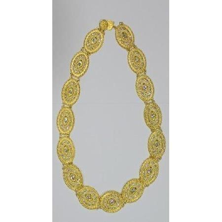 CINTURÓN PIEDRAS STRASS ORO