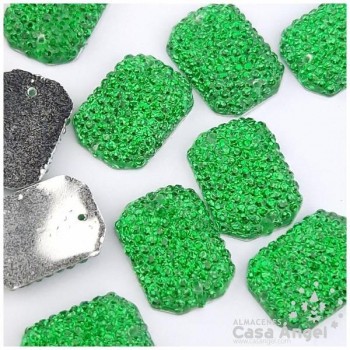 PIEDRAS PLÁSTICAS OCTOGONALES 13mm BOLSA 25uds