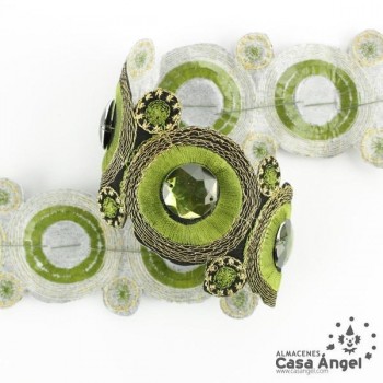 PASAMANERÍA TERMOADHESIVA ROCALLA Y BORDADO 55mm