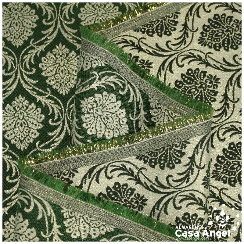 RASO ADAMASCADO COLOR VERDE MENTA SERIE YASMINA 280cm