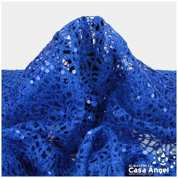 RED DE LENTEJUELAS BORDADAS SERIE PERSIA AZUL 130cm