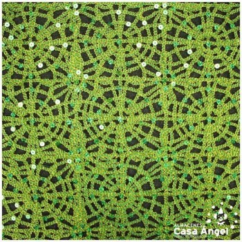 RED DE LENTEJUELAS BORDADAS SERIE PERSIA PISTACHO 130cm