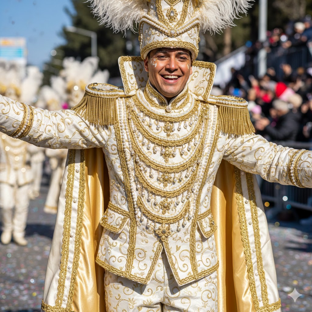 Galón en traje de comparsa